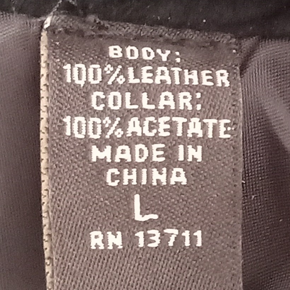 Valerie Steve's Blk Leather Suede Blazer Jacket size L - Picture 9 of 13